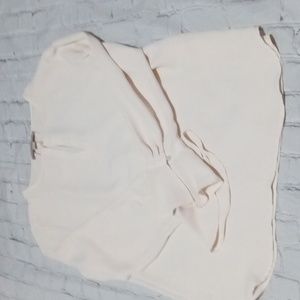 Medium loft long sleeves cream white